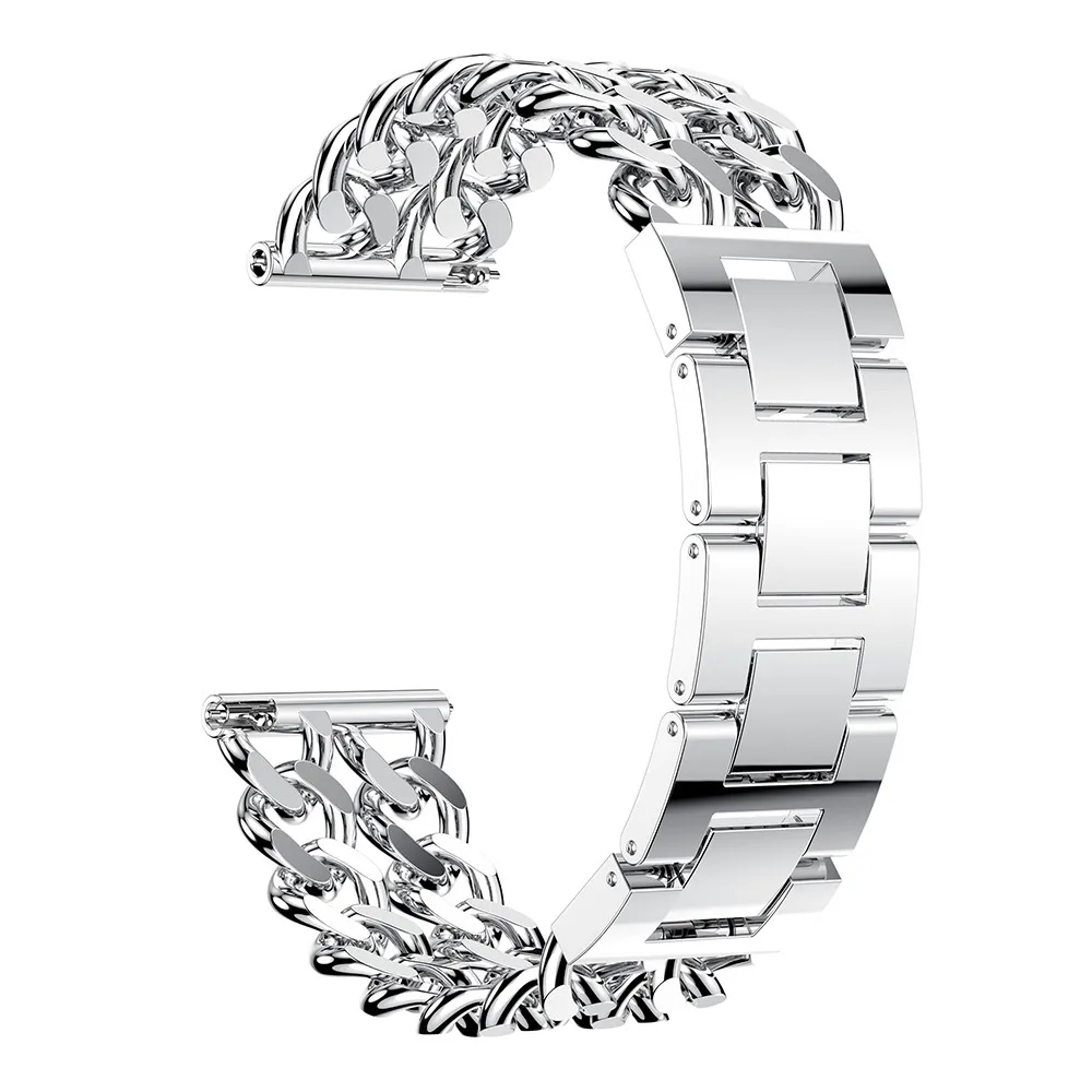 Chengxi для samsung gear S3 Frontier/классический ремешок из нержавеющей стали, умные часы, металлический браслет, 22 мм, ремешок для часов S3, ремешки для часов - Цвет ремешка: Silver