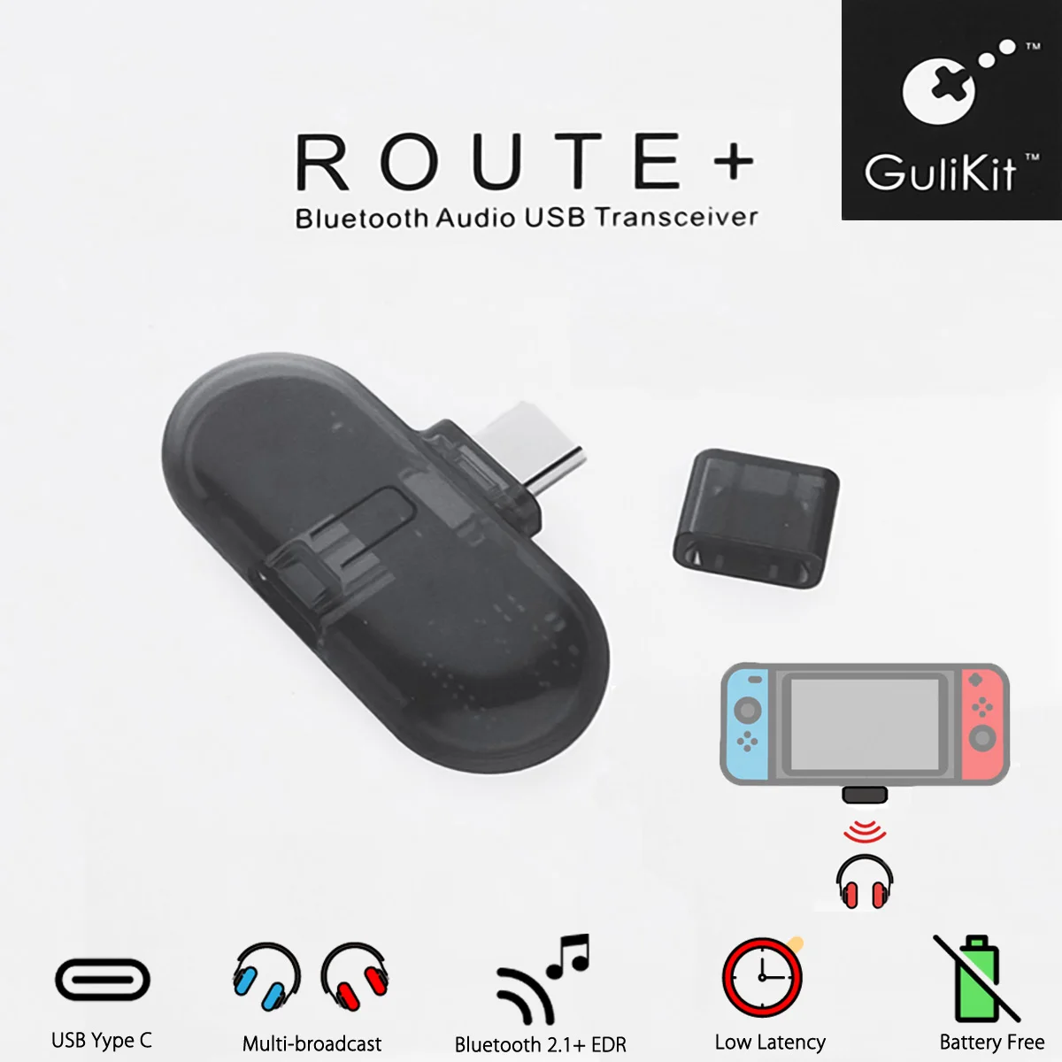 KINCO GB1 беспроводной bluetooth 2,1+ EDR USB TYPE-C HiFi адаптер аудио USB приемопередатчик+ трасса