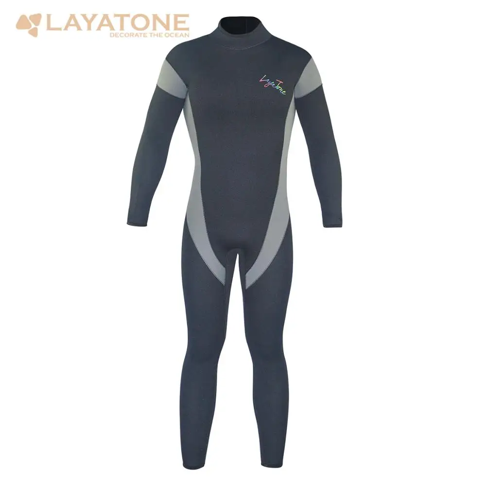 

LayaTone Wetsuit Men 6mm Neoprene Diving Suit Full Body Swimsuit Scuba Diving One Piece Long Sleeve Fishing Snorkeling Wetsuits