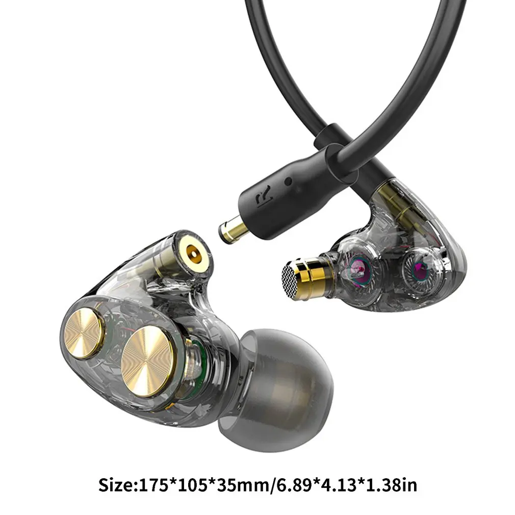 N35 кольцо Железный наушник в ухо кабель управления шумоподавление Hifi сабвуфер гарнитура Мобильный телефон Универсальный