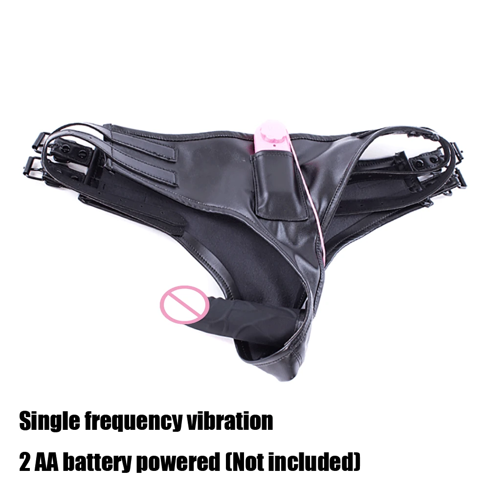 Penis Leather Pants Men And Women Self Use Masturbation Panties Vaginal Plug Anal Plug Thrusting Flirting Tool Adult Sex Toy