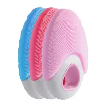 Щетка для очищения лица, звуковая вибрация, мини очиститель для лица, силиконовый, для глубокой очистки пор, для снятия макияжа, электрический, с беспроводной зарядкой