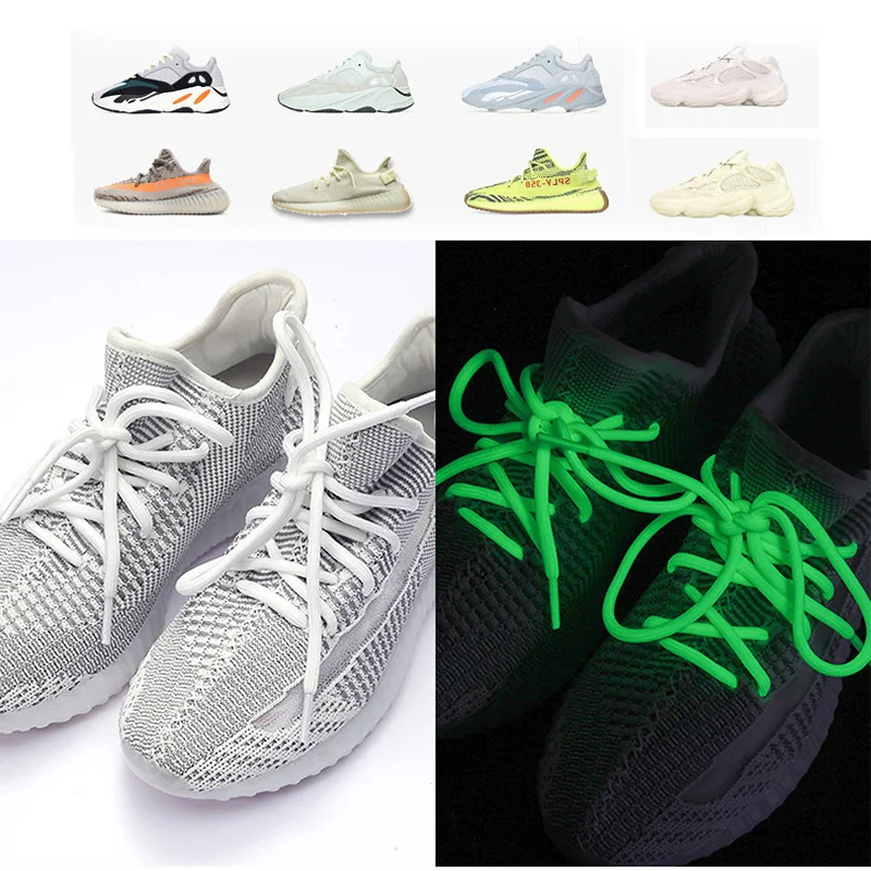 Круглые шнурки для ботинок Cordones Redondos Chaussures Lacets Sznurowadla Lacet Chaussure Lacet светится в темноте защитная обувь светоотражающая