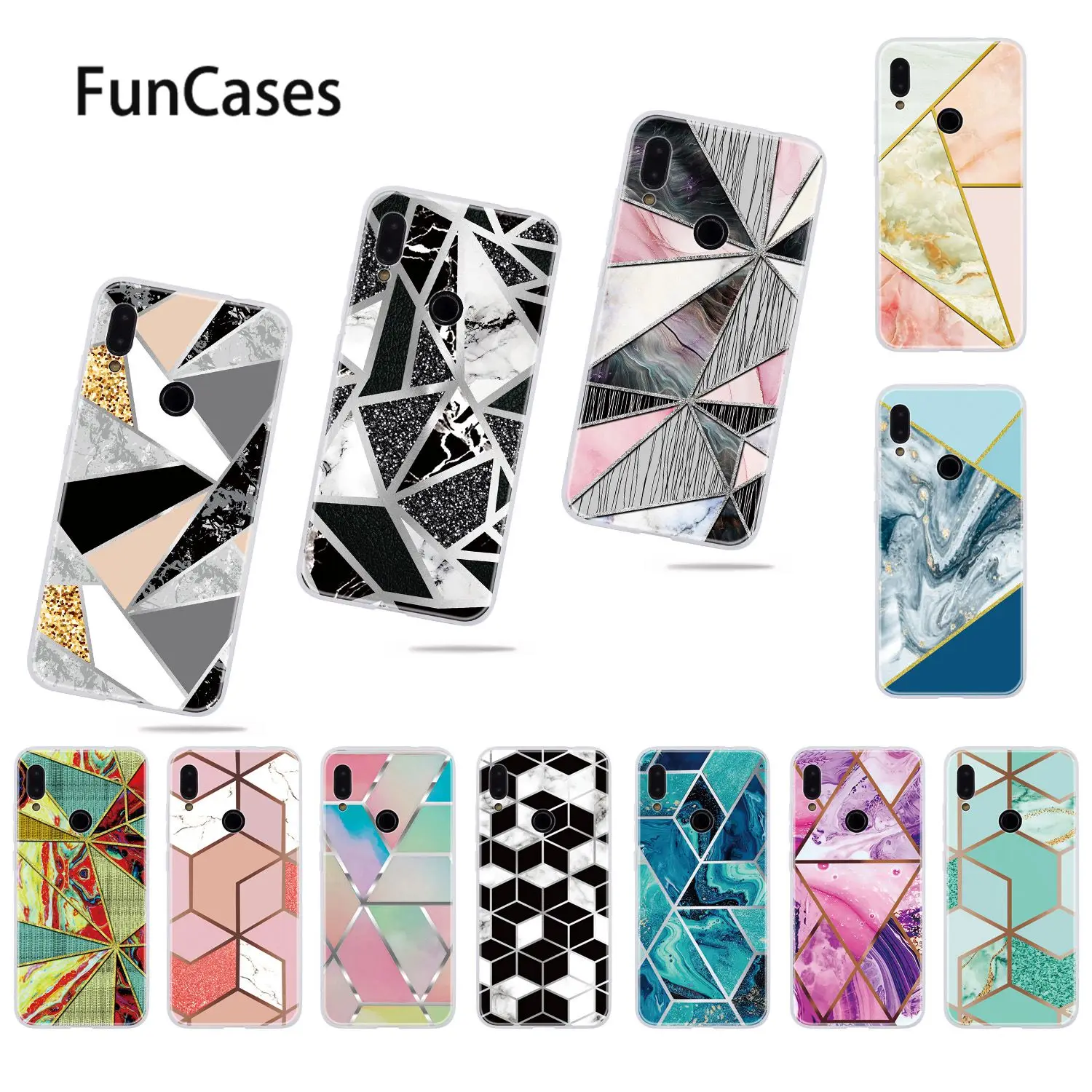 Silver Wire Cases For funda Redmi Note 7 Patterned Shell Mobile Bag sFor Cover telefon 7S Soft TPU | Аксессуары для телефонов