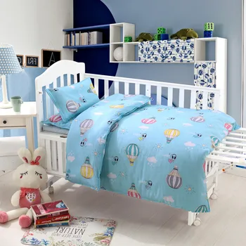 

3Pcs Baby Bedding Set Cotton Crib Sets Baby Cot Set Including Quilt Cover Pillowcase mattress cover Children Bed Sheet Bedspread