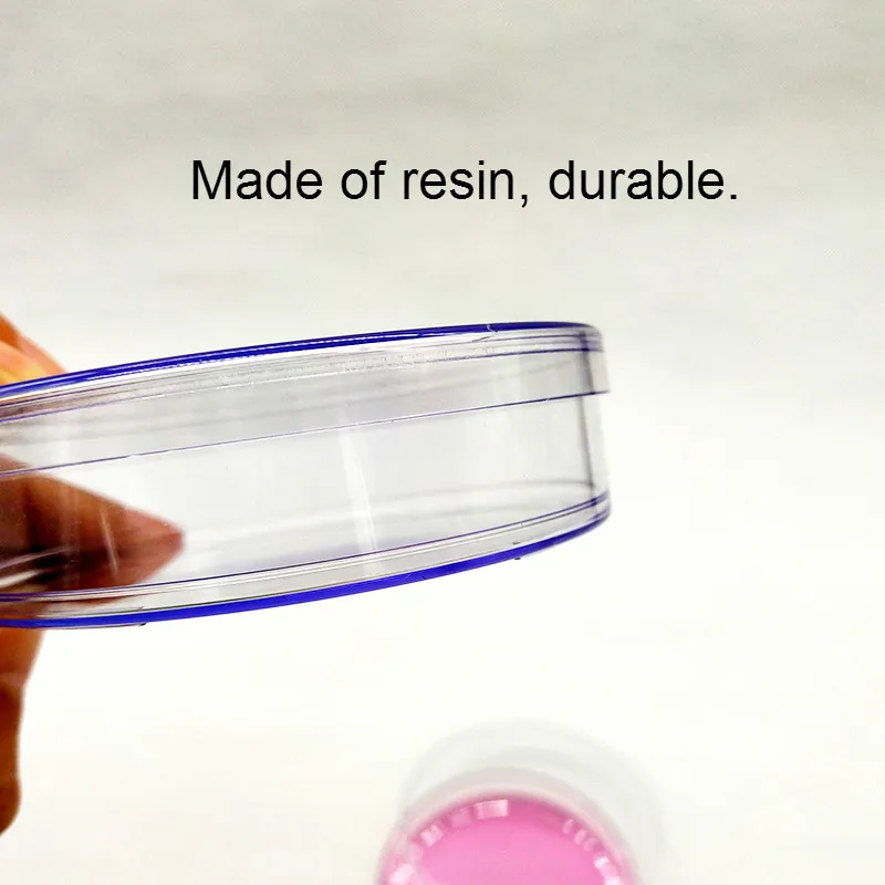 Petri Dishes Petri Dish 90 mm PC Resin Thickened Culture Dish With Lid For LB Plate Yeast 30g Repeated Use Instead Glass Petri Dishes 10/PK