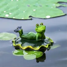 Моделирование Лягушка плавающая креативное украшение Смола животное скульптура сад бассейн домашний аквариум украшения микро пейзаж подарок