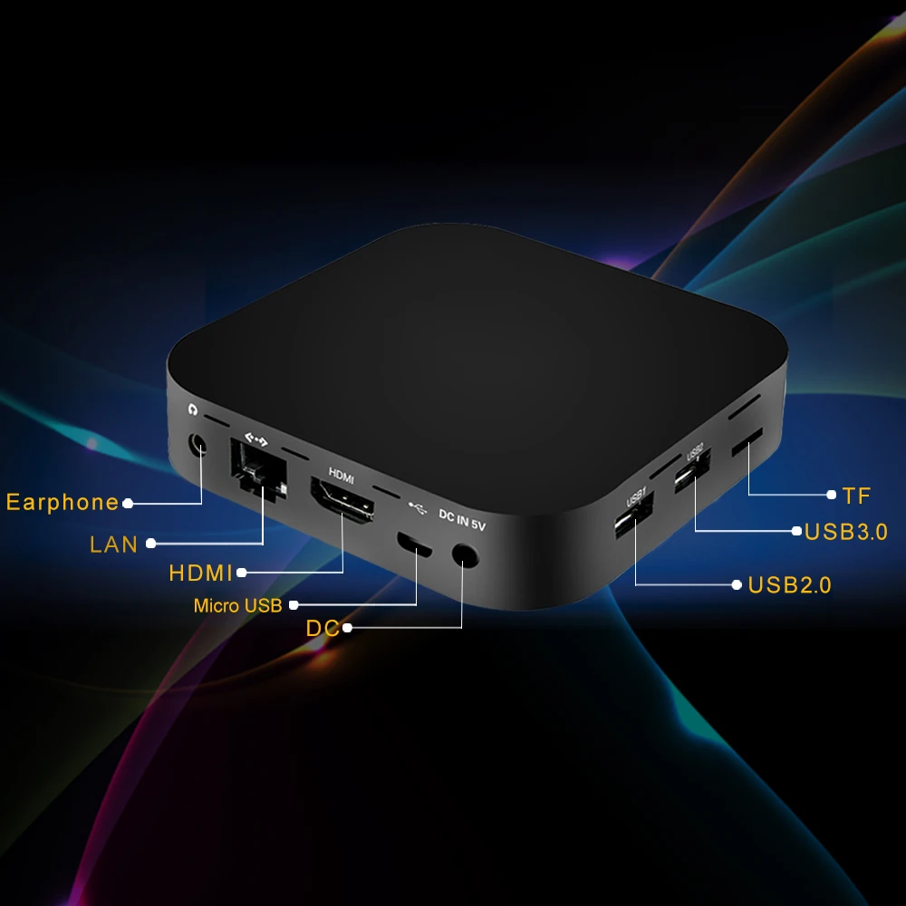 Мини ПК Intel Z8350 Windows 10 OS tv BOX 2G/32GB четырехъядерный HDMI компьютер мини ПК Bluetooth 4,0 LAN 100M ТВ-карта USB 3,0 TF