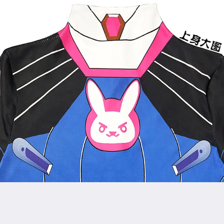 Классический костюм D. VA с 3D принтом для Хэллоуина косплея dva на заказ 2017 S XL|halloween