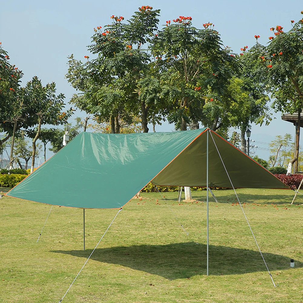 Waterproof Camping Tent Tarp Outdoor Awning Shade Sun Rain Mat Q5N0 Shelter Y2X3 