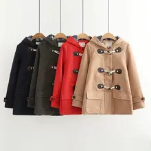 Осенняя и зимняя новая стильная универсальная шерстяная куртка в японском стиле с тремя пряжками в стиле колледжа женское платье