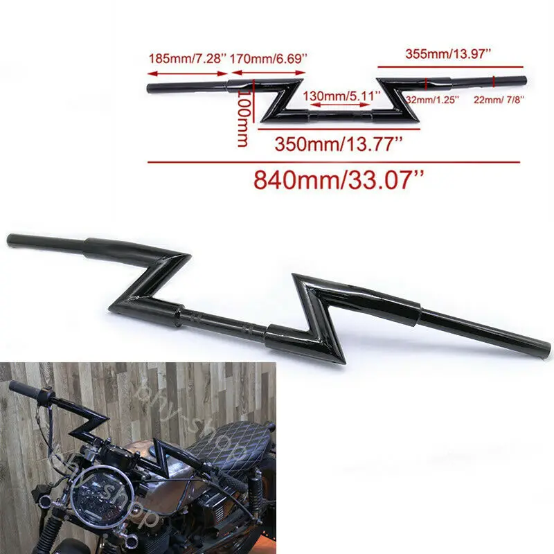 Универсальный 7/" 22 мм руль Drag Z бар кафе гонщик круизер Чоппер Боббер грязи