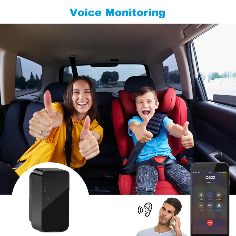 US $34.99 Jimi Ob22 Mini Car Gps Tracker With Voice Monitoring Real Time Tracking