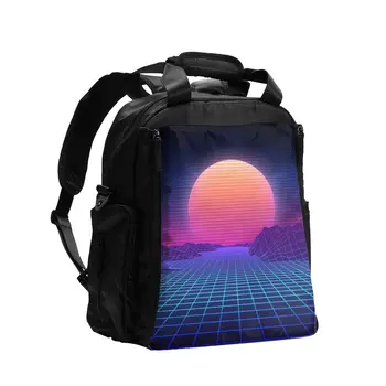 

Diaper Bag Digital Retro Cyber Surface Baby Nappy Organizer Bag Maternity Bag for Baby Care for Mom