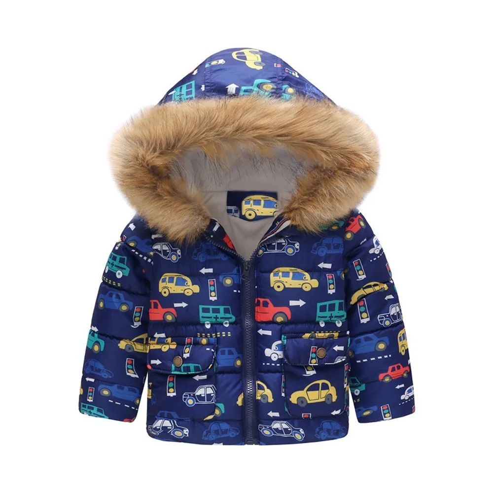 Warm Outerwear Toddler Baby Girls Lovely Pretty Floral Flower Winter Warm Jacket Hooded Windproof Coat куртка для девочки зима