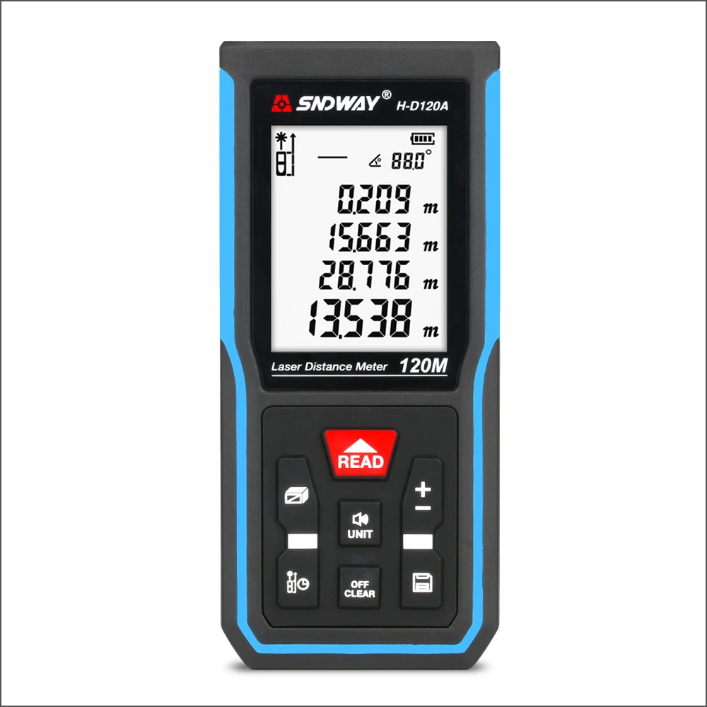 SNDWAY Laser Rangefinder Hunting Rangefinder Digital Mini Range finder Laser Tape Distance Ruler Sensor 5om 70m Distance Meter