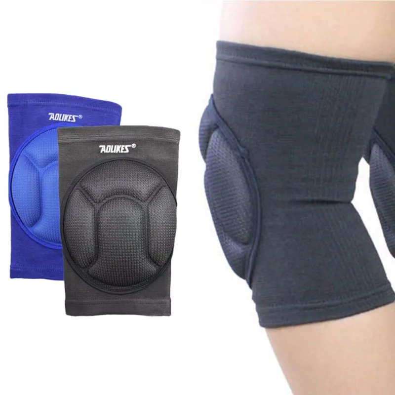 Mens Thickening Football Volleyball Extreme Sports knee pads brace support Protect Cycling Knee Protector Kneepad ginocchiere