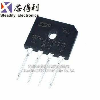 

10pcs/lot New GBU1010 10A 1000V Rectifier Bridge bian qiao Bridge Rectifier Single-Phase