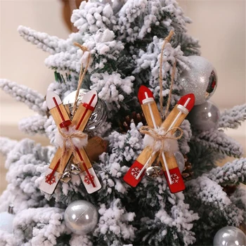 

Fashion Sleigh Wooden Christmas Tree Pendant Window Christmas Tree Decoration Ornaments Christmas 2020 Happy New Year Navidad