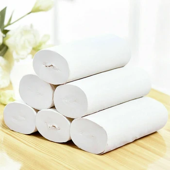 

Thick Paper Towel Household Toilet Paper Household Kitchen Raw Wood Pulp Coreless Paper Towels