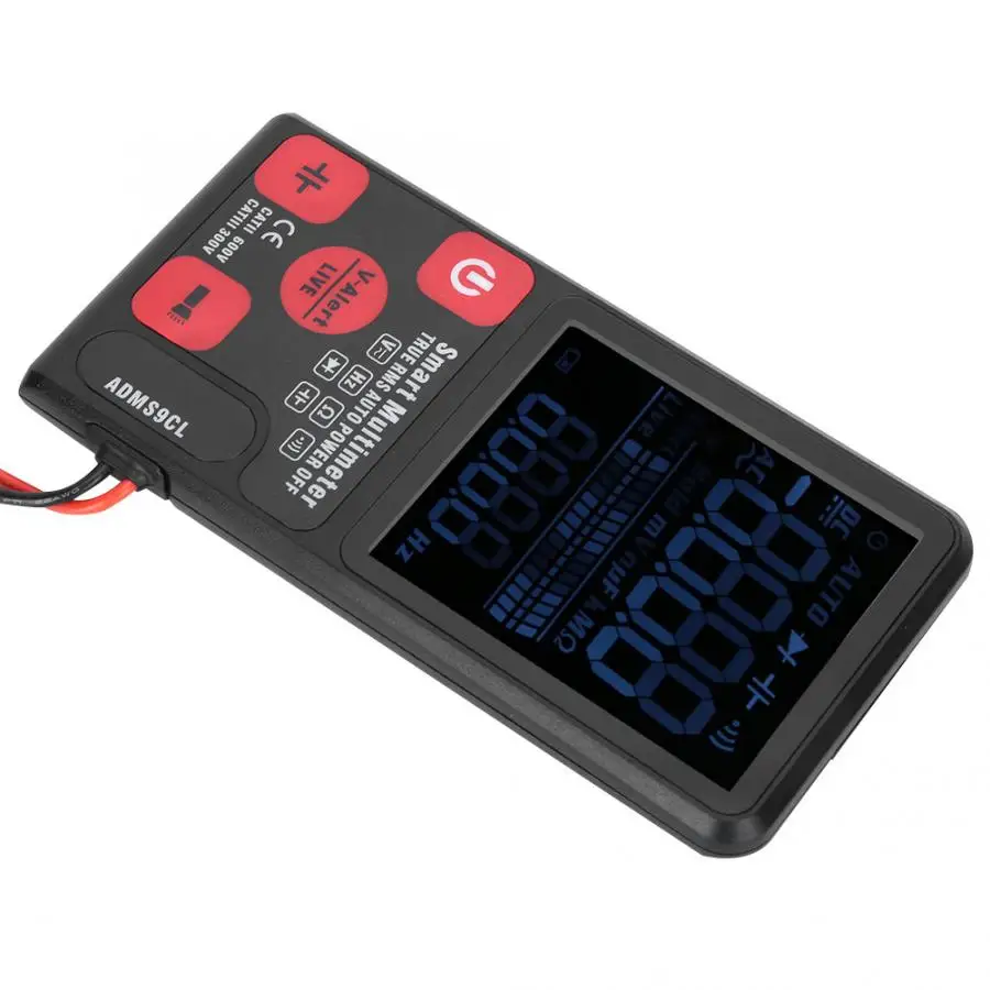 BSIDE ADMS9CL 9999 отсчетов цифровой мультиметр AC DC измеритель напряжения с шнурком цифровой мультиметр