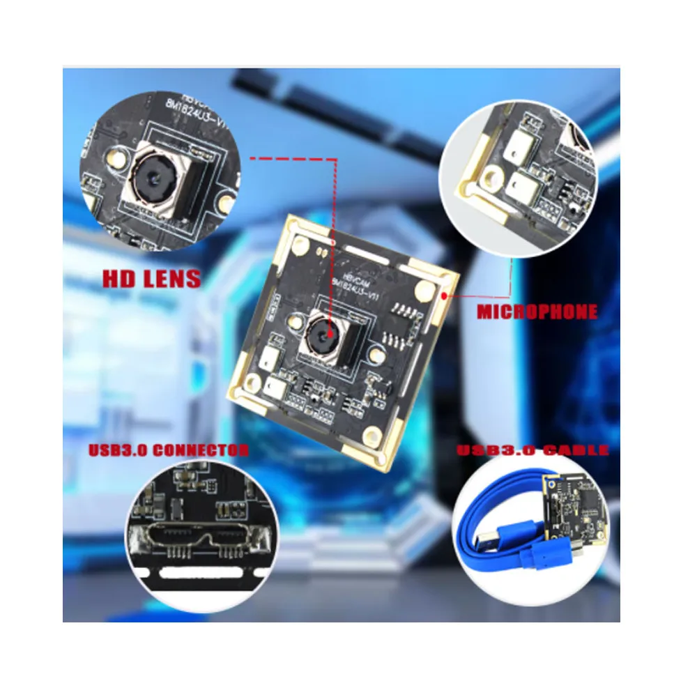 USB модуль камеры Micro usb3.0 датчик IMX179 с автофокусом 8 МП|Камеры видеонаблюдения| |