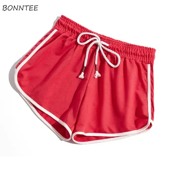 

Shorts Women Korea Plus Size Sport Short Ladies Summer Womens Patchwork Casual Drawstring Breathable Clothing Irregular New Chic