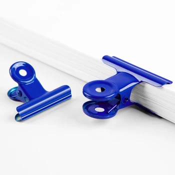 

Tflag Stainless Steel Yamagata Stationery Office Documents Fixed Iron Clip Color Ticket Clip Multifunctional Round Plastic Clip