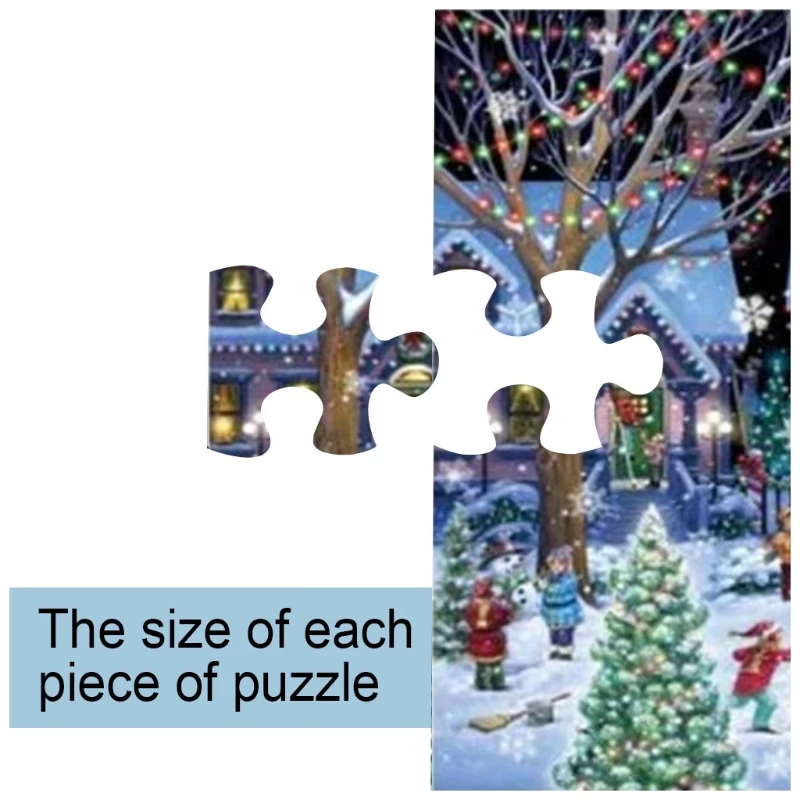 

1000 Piece Merry Christmas Cheer Jigsaw Puzzle Toys Games for Adult Home Decor F3ME