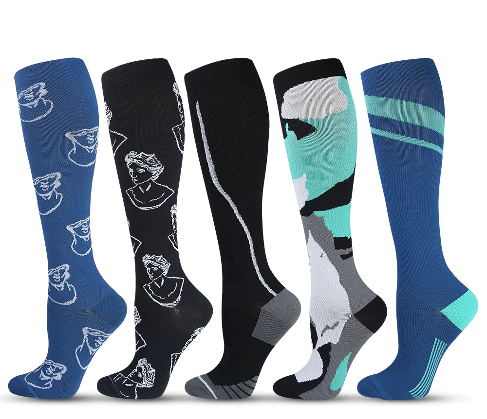 

200N длинные спортивные носки для бега износостойкие Компрессионные носки высокоэластичные Компрессионные носки с поддержкой икры