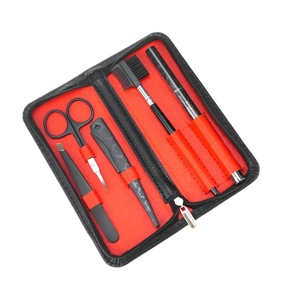 Eyebrow Razor Eyebrow Scissors Facial Razor Eyebrow Pencil Tweezers and Scissors Eyebrow Brush Comb Eyebrow Grooming 4
