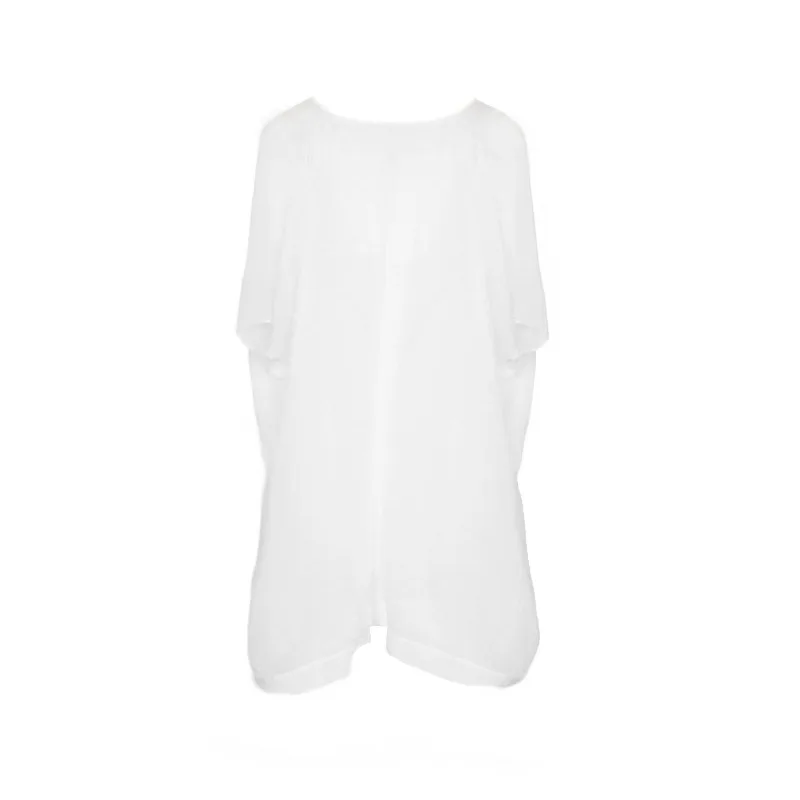 2020 Women Chiffon Beach Transparent Cover Up Swimsuit Swimwear Short Sleeve Deep Bathing Bikini Cover-Ups ????????? 2020 Women Chiffon Beach Transparent Cover Up Swimsuit Swimwear Short Sleeve Deep Bathing Bikini Cover-Ups ?????????