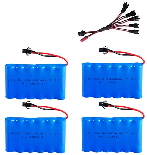 SM Plug) Ni-CD 7,2 v 1400mah батарея+ 7,2 v зарядное устройство для радиоуправляемого игрушечного автомобиля Танк Поезд Робот Лодка пистолет 5* AA 7,2 v перезаряжаемый аккумулятор - Цвет: Chocolate