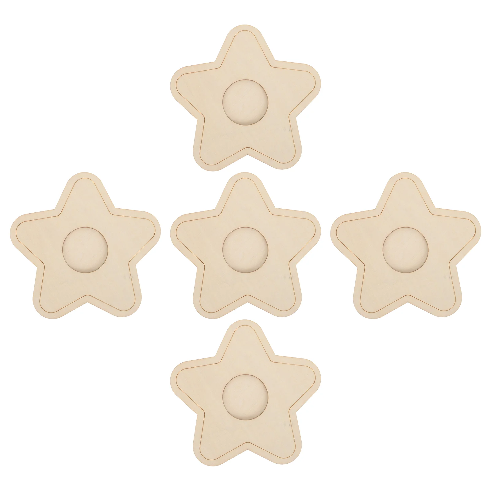 5 шт. декоративные деревянные детские фоторамки | Дом и сад