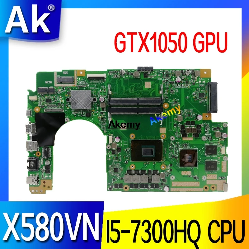 Материнская плата для ASUS X580VN X580VD X580V материнская ноутбука с I5-7300HQ CPU GTX1050 GPU |