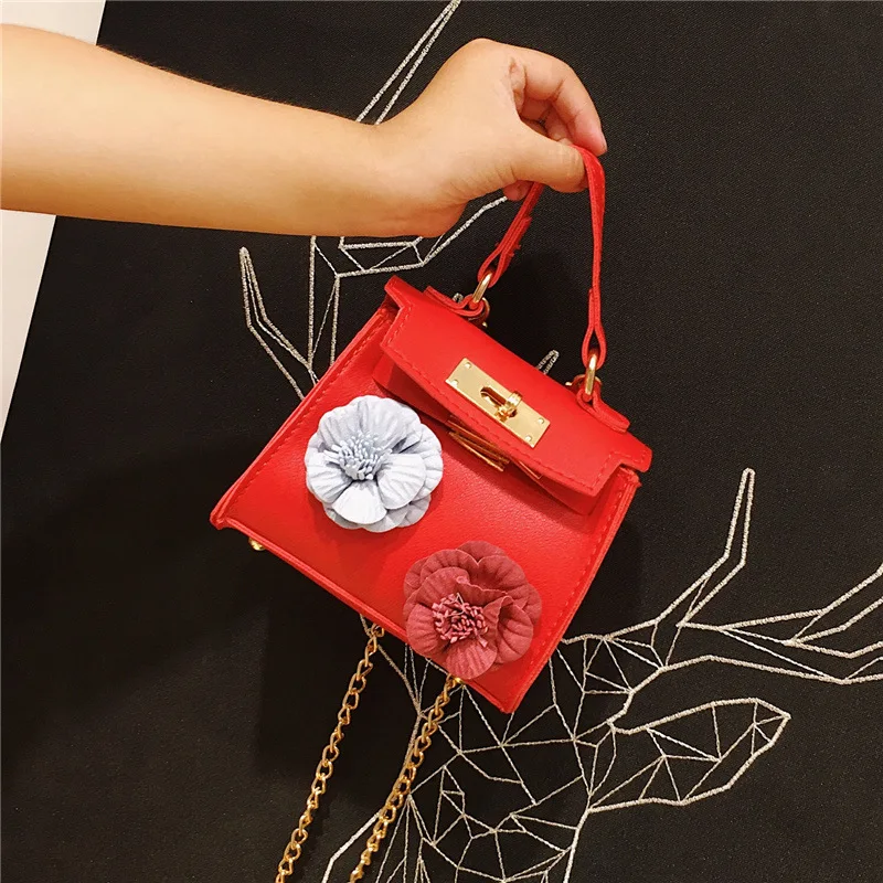 

New Style WOMEN'S Bag Fashion Leisure Bag Korean-style Flower Change Key Bag Unit Price Shoulder Square Sling Bag