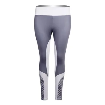 Mesh Pattern Print Leggings fitness Leggings For Women Sporting Workout Leggins Elastic Slim Black White Pants 6