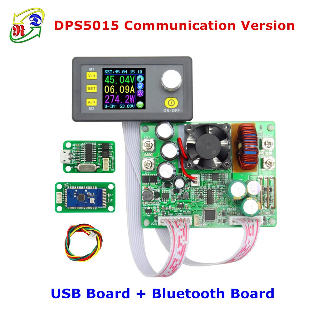 DPS5015-USB-BT 50 в 15A RD DPS5015 связь постоянного напряжения тока постоянного тока понижающий модуль питания понижающий преобразователь напряжения ЖК-вольтметр - Цвет: DPS5015-USB-BT