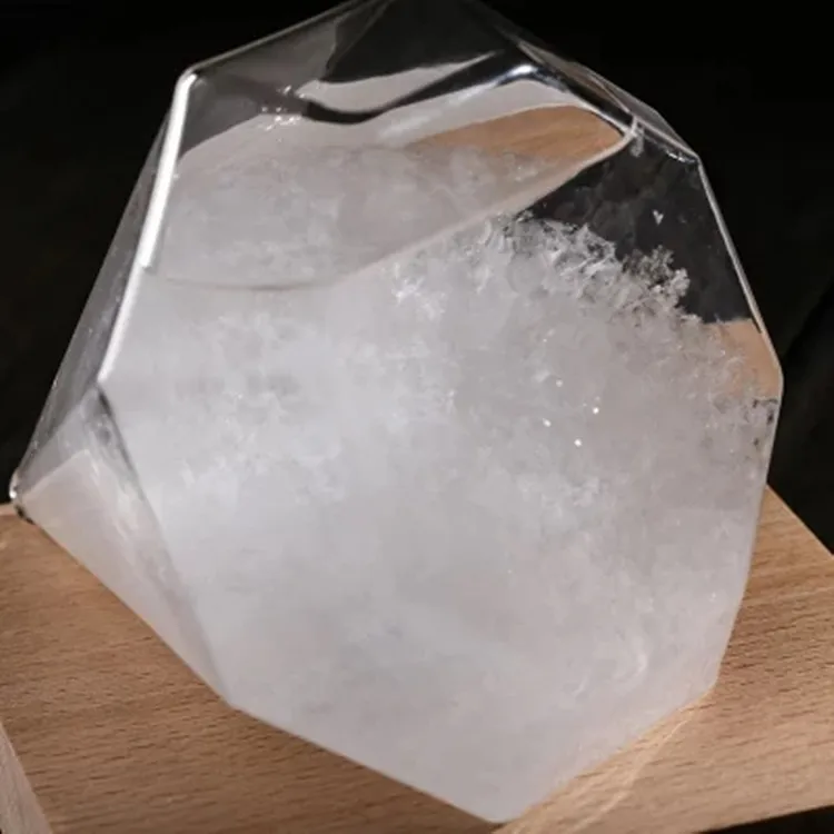 

Creative Glass Crafts Ornament Gift Crystal Diamond Snowflake Weather Forecast Bottle Chemical Storm Glass Bottle