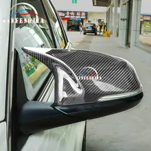Для BMW X1 F48 16-18 и 2 серии F46 2 шт Настоящее углеродное волокно зеркало заднего вида боковое зеркало крыло зеркало заменить крышку украшения отделка