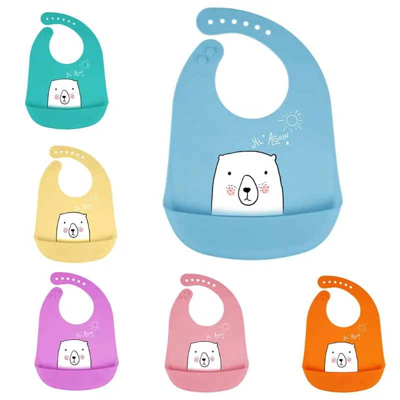 

Cartoon Children Baby Silicone Waterproof Three-dimensional Food Rice Bowl Bib
