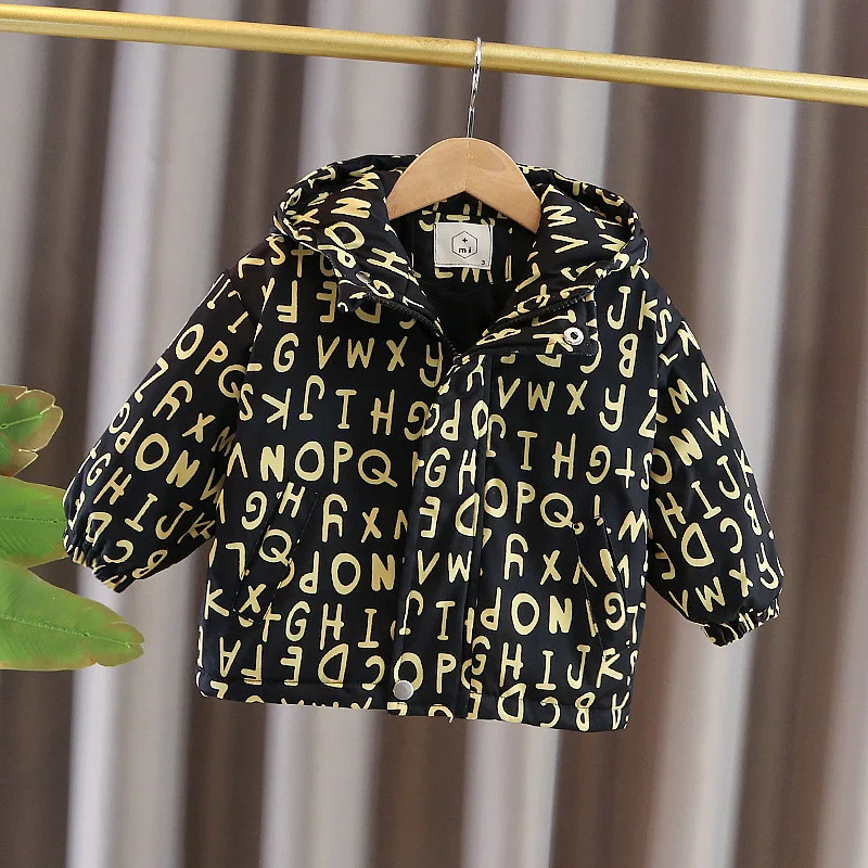 Baby Boys Keep Warm Jackets Winter Toddler Cototn Thick Velvet Hoodies Coats For Bebe Infant Casual Down Parkas Children Clothes