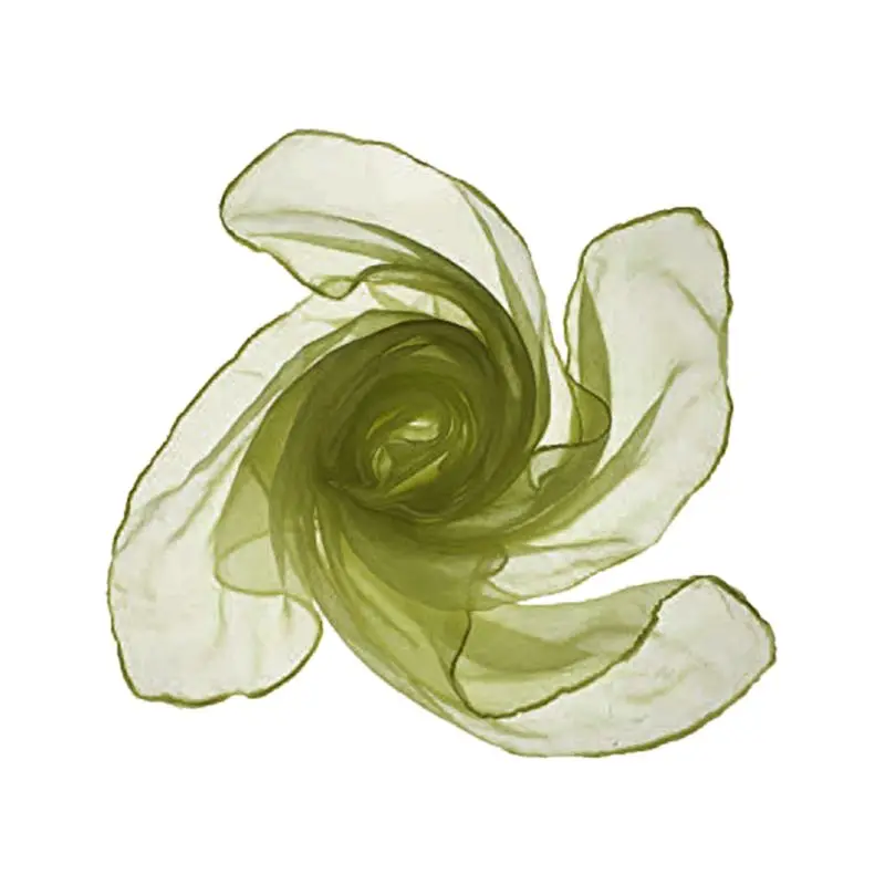60x60 см унисекс матросский Блестящий шелковистый квадратный шейный шарф карамельного цвета Дамская лента платок для танцев Тюль повязка на голову 12 цветов - Цвет: Армейский зеленый
