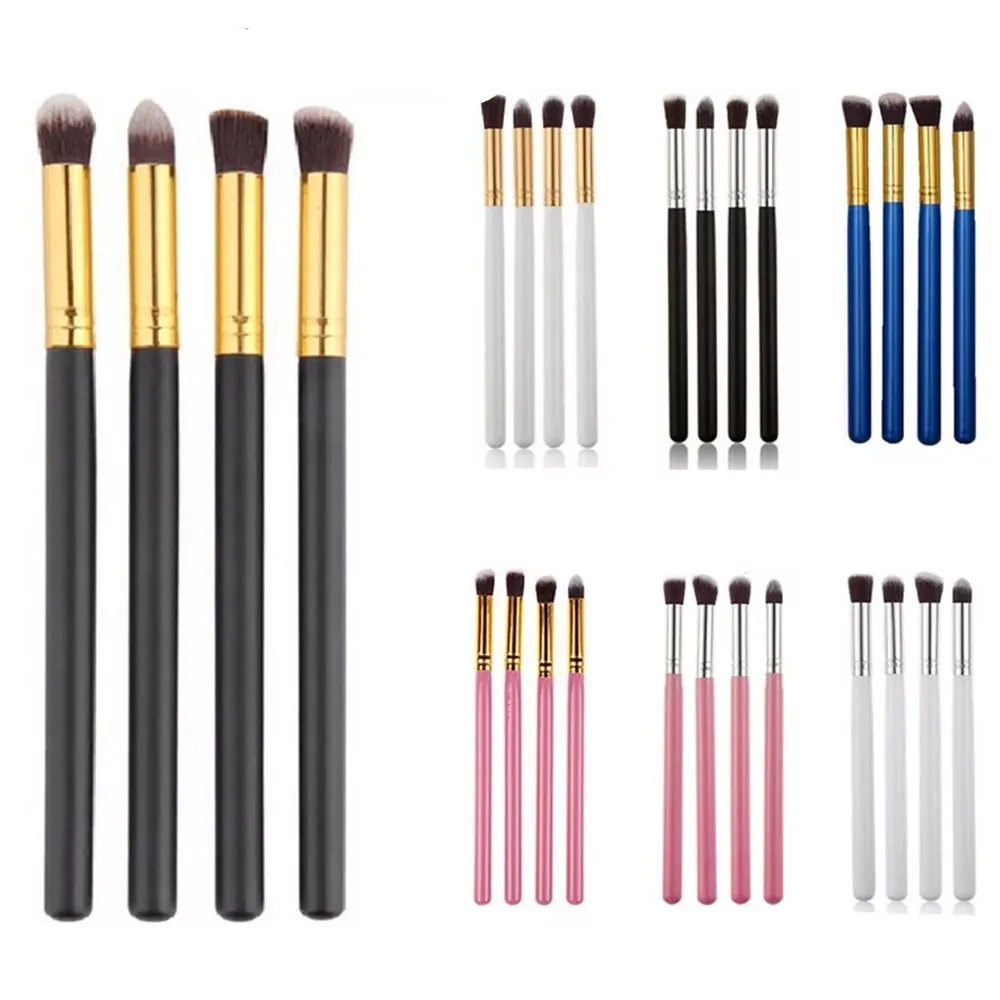 

4PCS/Set Wood Eye Shadow Makeup Brush Face Beauty Tools Professional Eyeliner Eyelash Eyebrow Make up Brushes