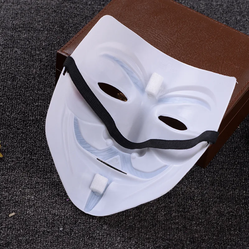 Halloween Mask Props Headwear Horror Anime Cosplay Masks V Face Weirdo Ghost Masquerade Mask Vendetta Fake Face