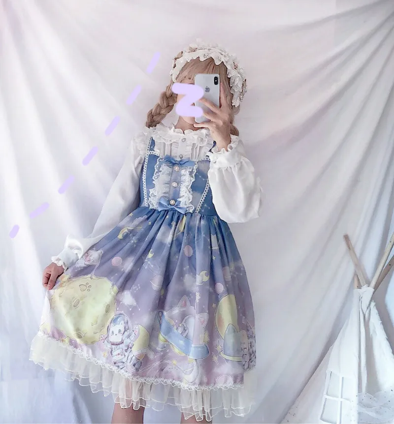 Cosplay&ware Lolita Dress Sweet Cute Japanese Kawaii Girls Princess Maid Vintage Gothic Printed Patterns Lace Pink Summer Skirt -Zentai shop online Hcecd58ed0ebc41a88d8eb839fd46ddc9G.jpg