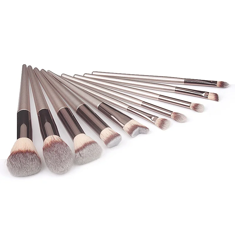 Luxury Champagne Makeup Brushes Set for Foundation Powder Blush Concealer Eyeshadow Lip Eye Make Up Brush 2