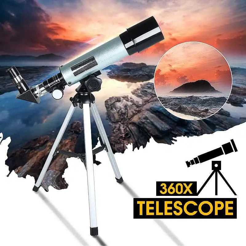 Астрономический телескоп 360x50 мм, Монокуляр для кемпинга с портативным штативом, монокулярный телескоп для начинающих