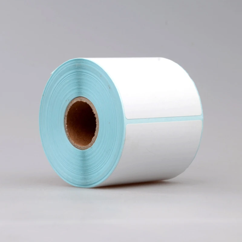 

500pcs/lot New Blank White Self Adhesive Stickers Shipping Printer Label Rolls Thermal label 10*10cm