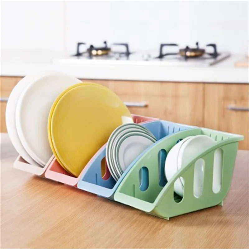 

Dish Drying Rack Plate Drain Holder Shelf Plastic Storage Holder Durable Tableware Collection Shelf Kitchen Accessories